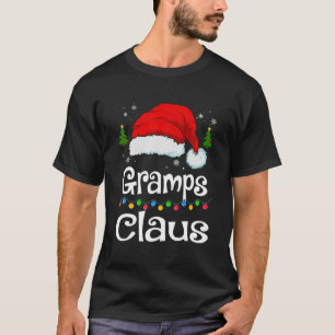 Camiseta Papais noeis Engraçados Grampo Claus Família de Na
