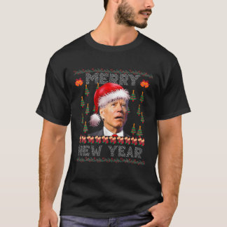 Camiseta Papais noeis engraçados Joe Biden Feliz Ano Novo C