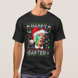 Camiseta Papais noeis Engraçados Joe Biden Felz pascoa Feia