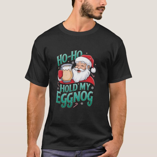 Camiseta Papais noeis Engraçados Memória De Natal Ho Ho Seg (Frente)