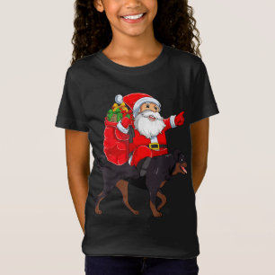 Camiseta Papais noeis Engraçados na Praça Xmas Andando em R