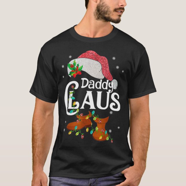 Camiseta Papais noeis Engraçados Pai Claus Família Natal Pr (Frente)