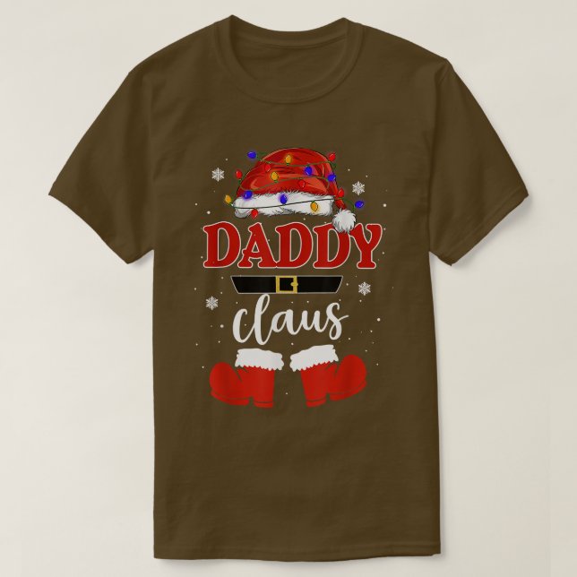 Camiseta Papais noeis Engraçados Pai Claus Natal Matando Fa (Frente do Design)