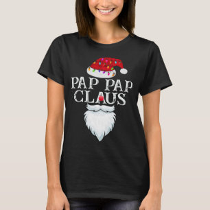 Camiseta Papais noeis Engraçados Pap Claus Filiação de Nata