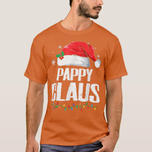 Camiseta Papais noeis Engraçados Pappy Claus Família de Nat