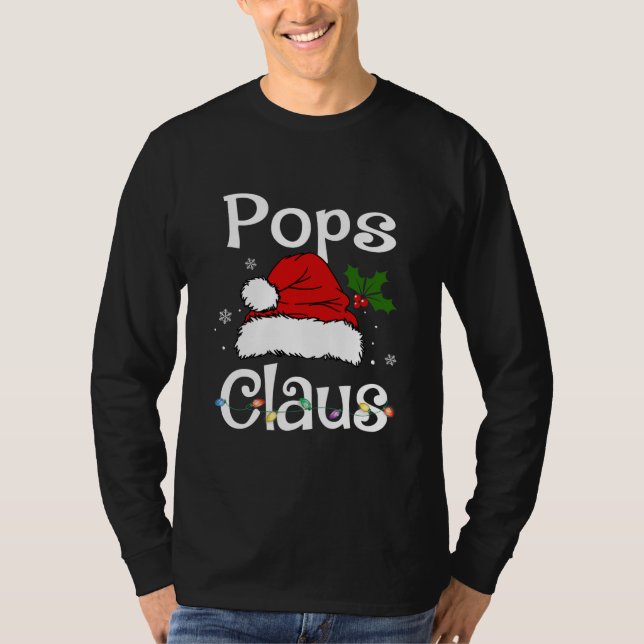 Camiseta Papais noeis Engraçados Pop Claus Natal Matando Fa (Frente)