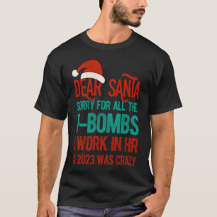 Camiseta Papais noeis Engraçados Recursos Humanos Natal 202