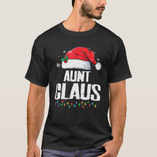 Camiseta Papais noeis Engraçados Tia Claus Família de Natal