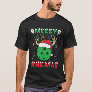 Camiseta Papais noeis Engraçados Xmas Reindeer Feliz Pickle