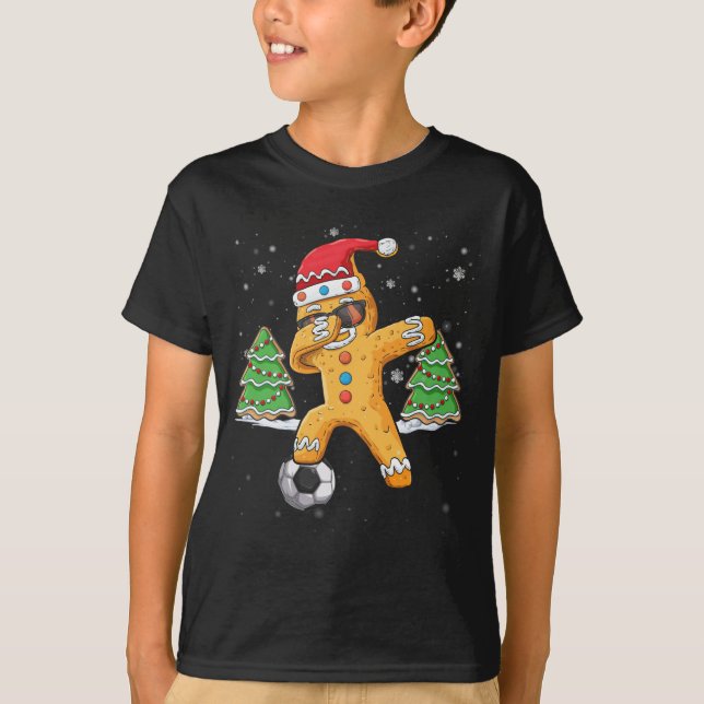Camiseta Papais noeis esportivos de pão de Natal (Frente)