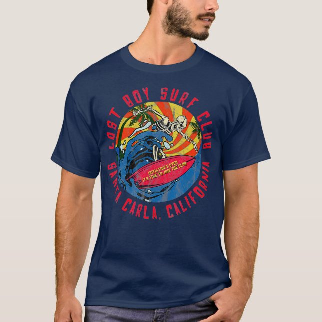 Camiseta Papais noeis esqueletos do Clube de Surfs de Menin (Frente)