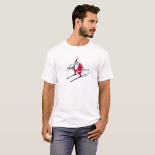 Camiseta papais noeis esquiando