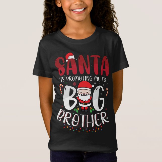 Camiseta Papais noeis Está Me Promovendo Para O Natal Do Gr (Frente)