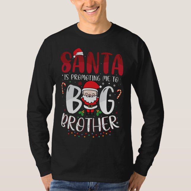 Camiseta Papais noeis Está Me Promovendo Para O Natal Do Gr (Frente)