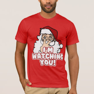 Camiseta Papais noeis estão assistindo o Natal engraçado