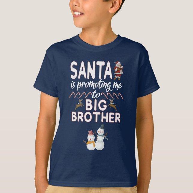 Camiseta Papais noeis Estão Me Promovendo Para O Natal Do B (Frente)