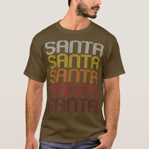 Camiseta Papais noeis Estilo de Vintagem do Padrão de Marca