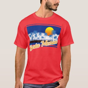Camiseta Papais noeis Estilo do Surf Monica Vintage Retro B