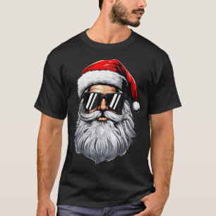Camiseta Papais noeis face óculos retrorreflectores Natal