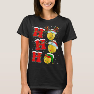 Camiseta Papais noeis Familiares Engraçados Ho Ho Ho Lemon