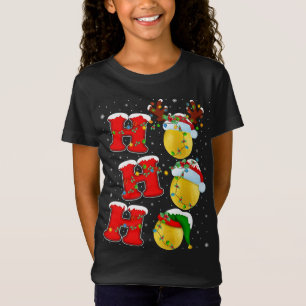Camiseta Papais noeis Familiares Engraçados Ho Ho Ho Lemon