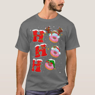 Camiseta Papais noeis Familiares Engraçados Ho Ho Ho Rosqui