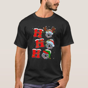 Camiseta Papais noeis Familiares Engraçados Ho Ho Koala Chr