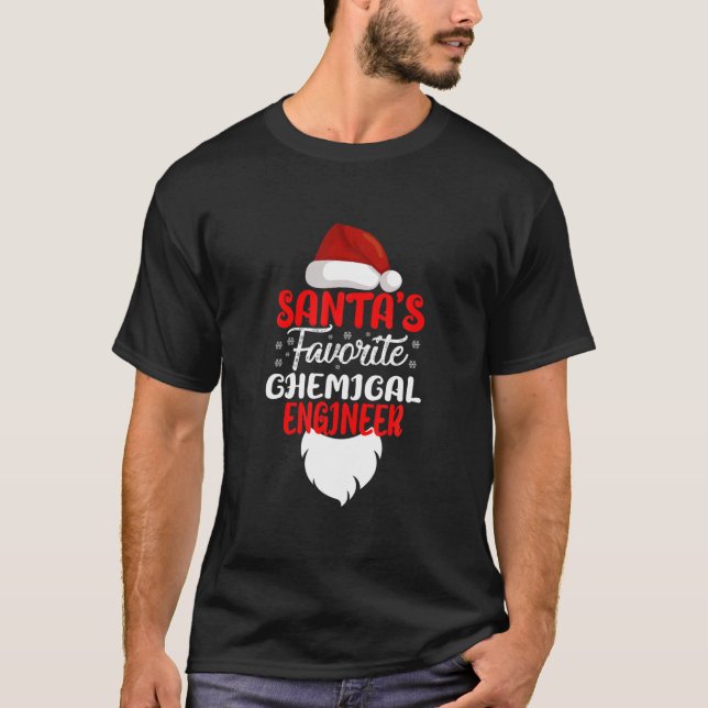 Camiseta Papais noeis Favoritos de Engenheiro Químico de Na (Frente)
