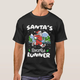 Camiseta Papais noeis Favoritos de Funy Runner Executando o
