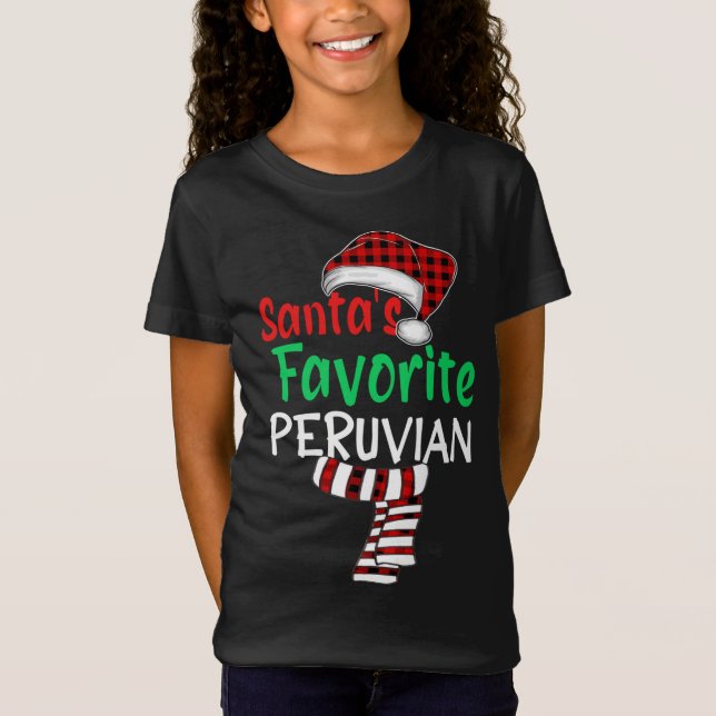 Camiseta Papais noeis Favoritos de Papais noeis de Natal Pe (Frente)