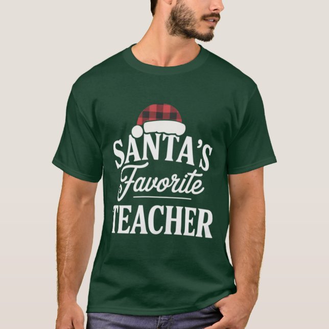 Camiseta Papais noeis Favoritos de Professores Alunos de Na (Frente)