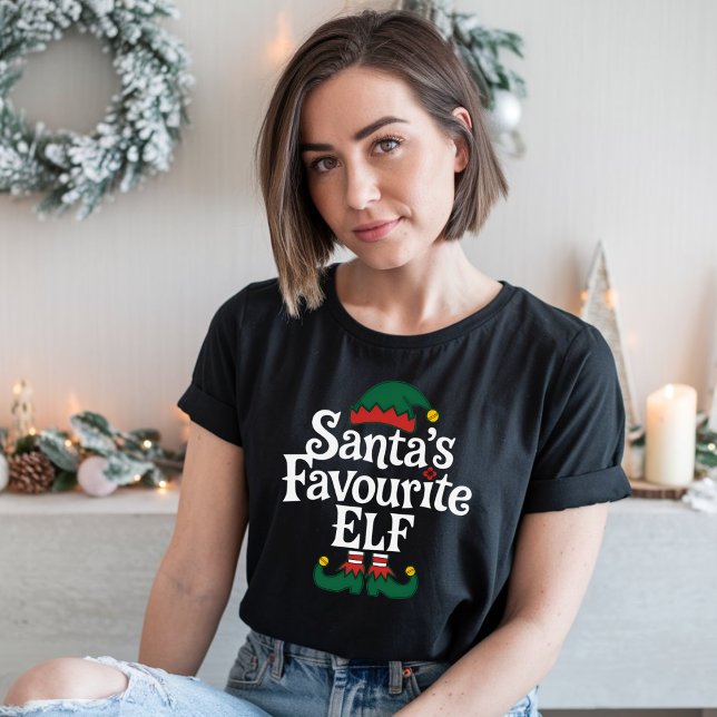 Camiseta Papais noeis Favoritos Elf Correspondendo Presente (Criador carregado)