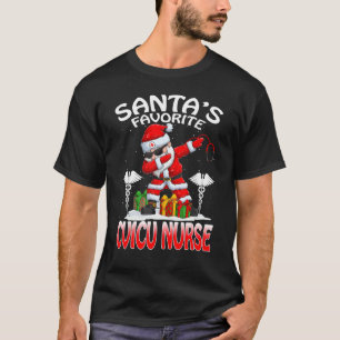 Camiseta Papais noeis Favoritos Enfermeira de Natal Coesa