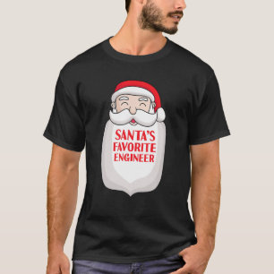 Camiseta Papais noeis Favoritos Engenheiros Engraçados Pap