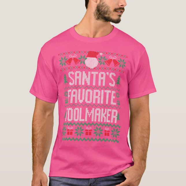 Camiseta Papais noeis Favoritos Fabricante de ferramentas E (Frente)