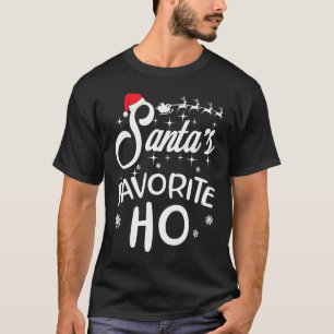 Camiseta Papais noeis Favoritos Ho Engraçado Natal Figurume