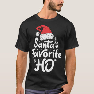 Camiseta Papais noeis Favoritos Ho Engraçado Papai Noel