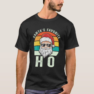 Camiseta Papais noeis Favoritos Ho Pun Engraçado Piada Adu