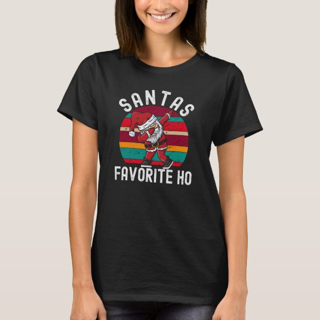 Camiseta Papais noeis Favoritos Ho Rude Natal (Frente)