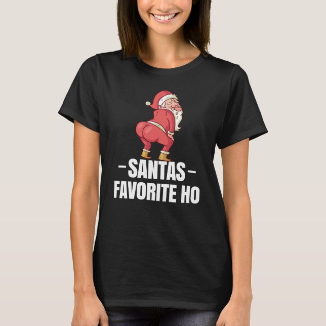 Camiseta Papais noeis Favoritos Ho Rude Natal (Frente)