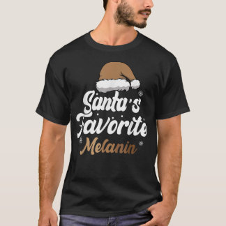 Camiseta Papais noeis Favoritos Melanin African American Ch