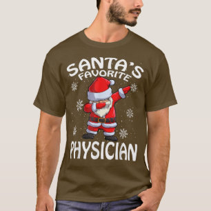 Camiseta Papais noeis favoritos Natal para o médico