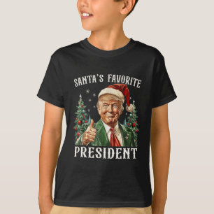 Camiseta Papais noeis Favoritos Presidente Engraçado Trump 