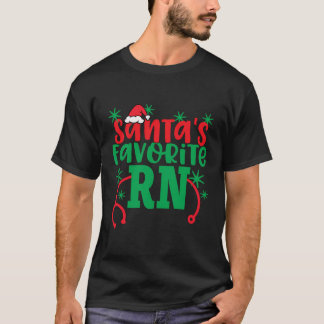 Camiseta Papais noeis Favoritos Rn Cute Christmas Nurs