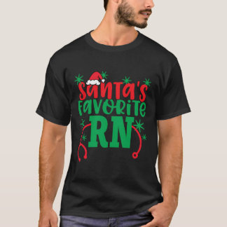 Camiseta Papais noeis Favoritos Rn Cute Christmas Nurs
