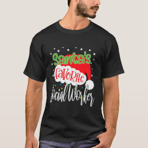 Camiseta Papais noeis Favoritos Trabalhador Social Engraçad