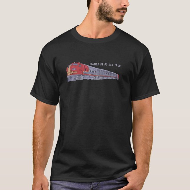 Camiseta Papais noeis Fe F3 Set 1948 Carbody Locomotive Tra (Frente)