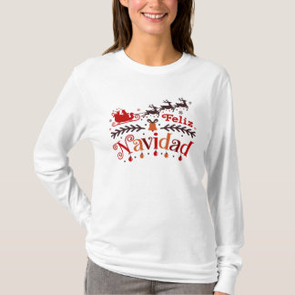 Camiseta Papais noeis Feliz Navidad