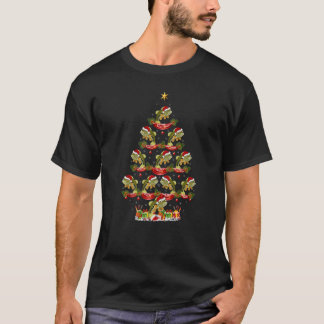 Camiseta Papais noeis Feriados Xmas Banidos Peixes de Baixo