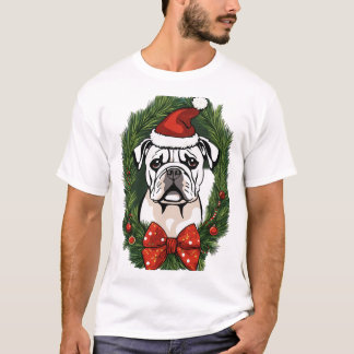 Camiseta Papais noeis festivos Camisa-T-Cão - Perfeito para